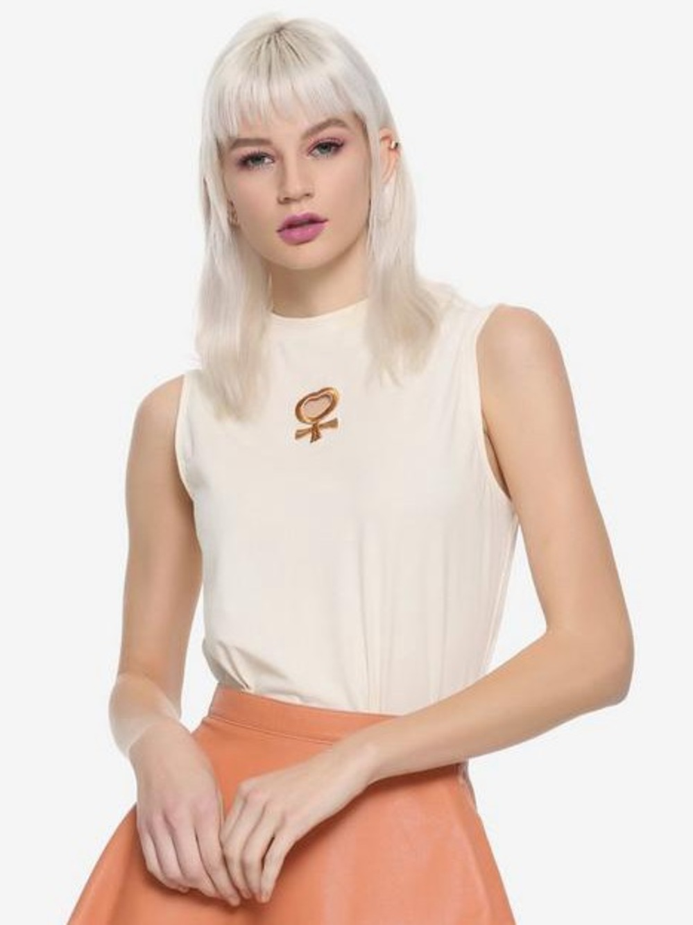 Sailor Moon Sailor Venus Mock Neck Girls T-Shirt Hot Topic Exclusive